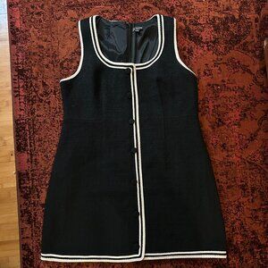 J Crew Tweed Black & White Dress Size 18